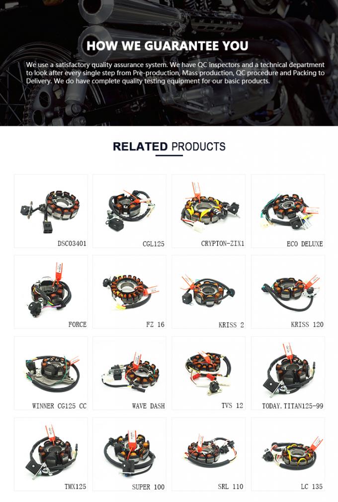 Kupferne Magnet-Ständer-Spule CRYPTON ZIX1 für Motorrad-Maschinenteile