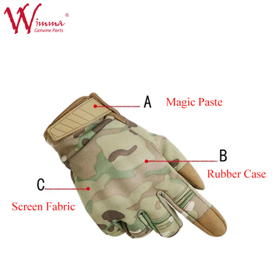 Motorradhandschuhe Tarnung Farbe Weiches Polyester