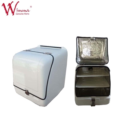 FRP Glasfaser Lieferbox 166 L Jumbo Box Weiß mit LED-Leuchten
