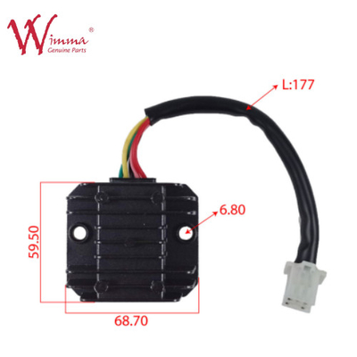 Motorrad-Regulator-Rectifikatoren Wasserdicht 5-Pins Feinaluminium SK200FX200