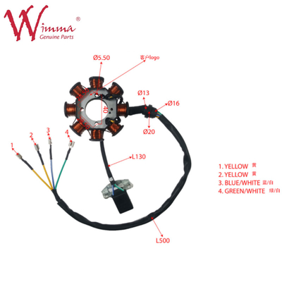 Motorrad Magneto Stator Coil Stator Comp Ersatzteile Zubehör XY200GY6 Wimma Kupfer