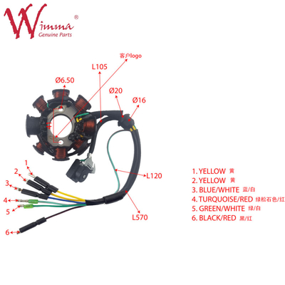 Magnetische Stator Spirale Komplett Motorrad elektrische Teile SKR200S Wimma hohe Qualität