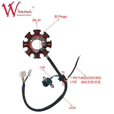 Motorrad Magnetische Stator Spirale Stator Comp Elektrische Teile CB1125 chinesische Wimma